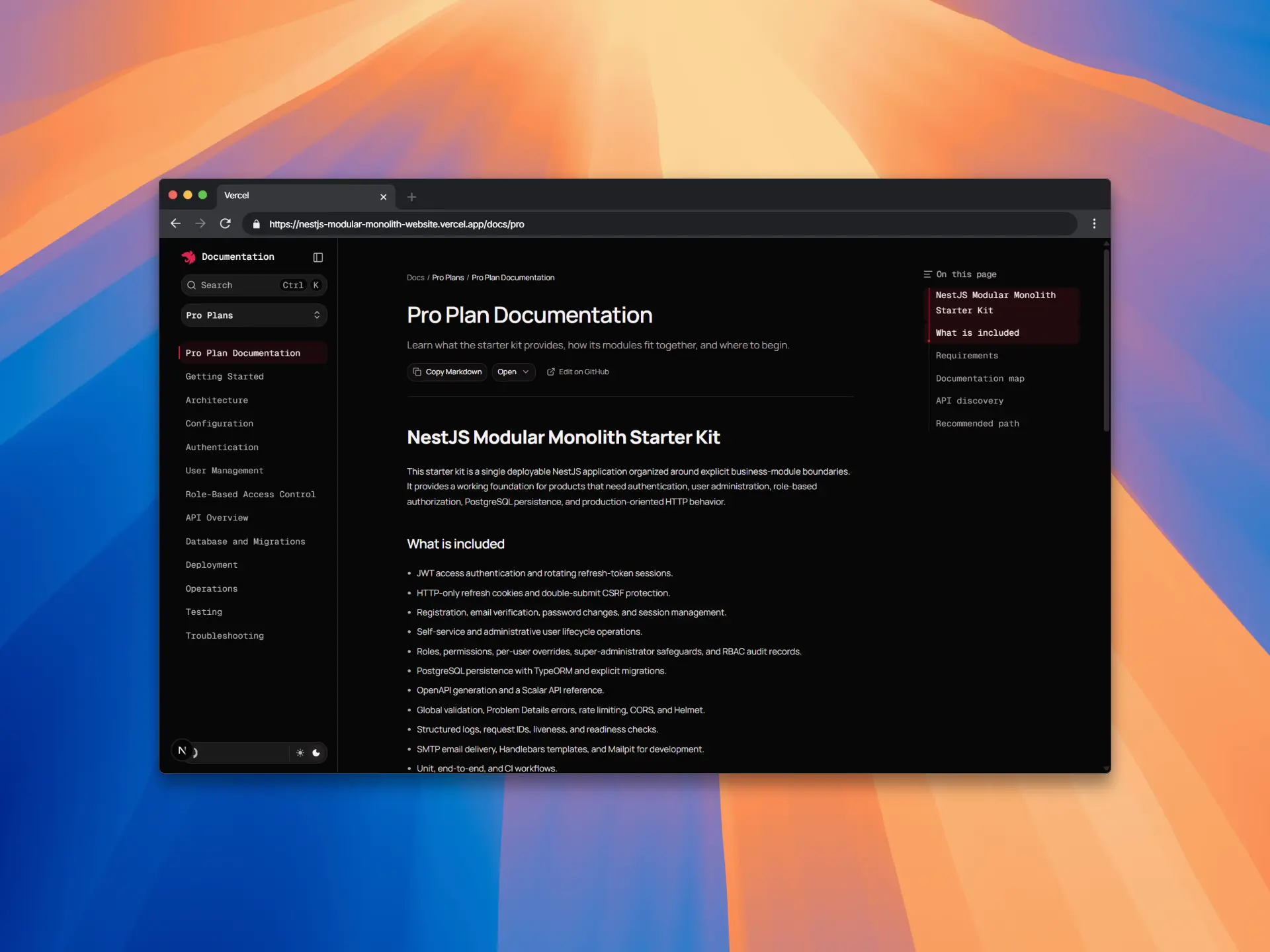 NestJS Modular Monolith Premium Starter Kit screenshot 1